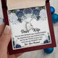 Wife Gifts To My Wife Necklace From Husband With Heartfelt Message, To My Soulmate Necklace For Women,
