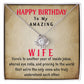 Wife Birthday Card from Husband, Best Gift for My Wife Birthday, Happy Wife Birthday Gift Ideas for Her, Humor Birthday Gifts for Wife