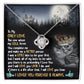 Cool Gifts For Wife Birthday Necklace Gift From Husband To My Badass Wife Crown Love Knot Pendant Valentines Day