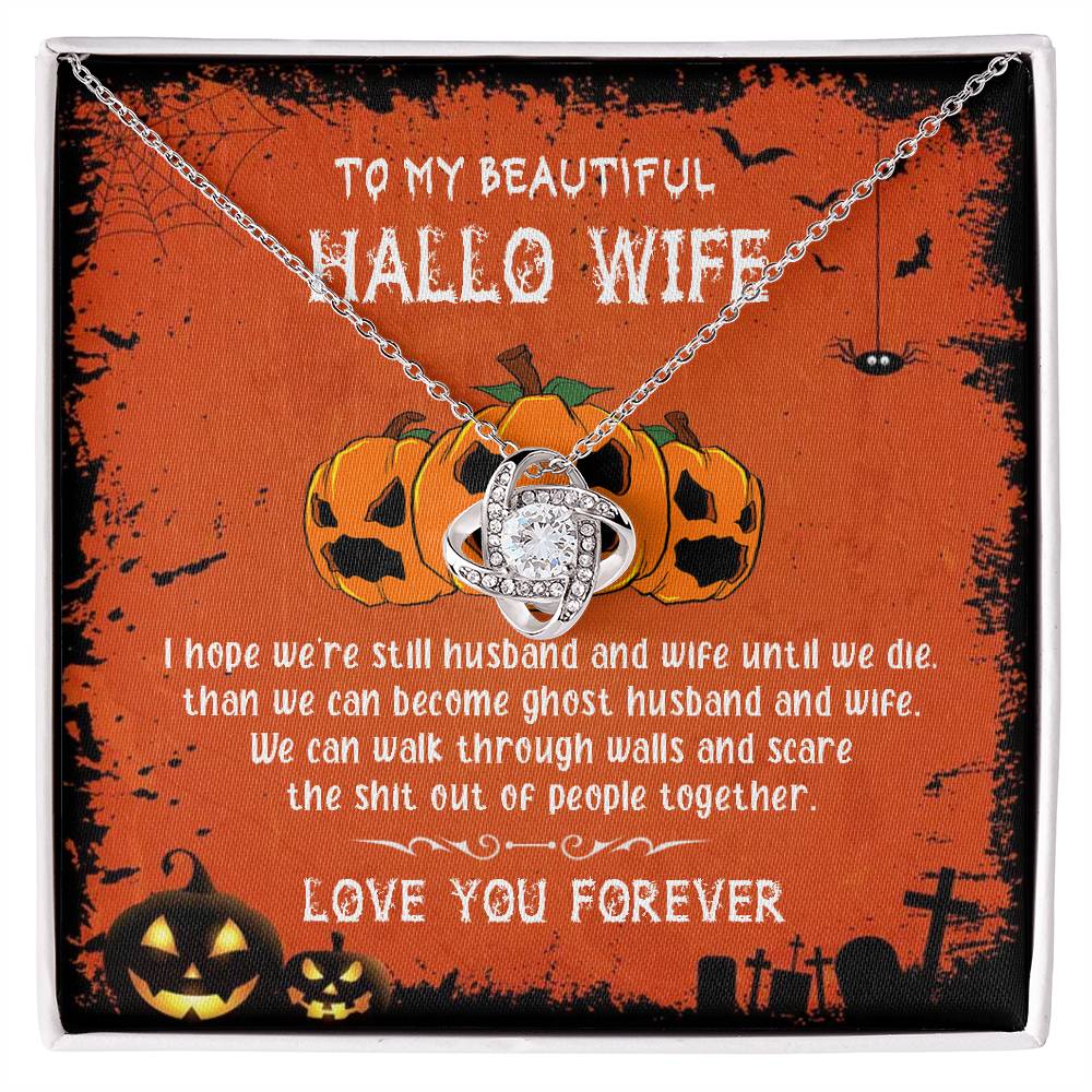 Cool Gifts For Wife Birthday Necklace Gift From Husband To My Badass Wife Crown Love Knot Pendant Valentines Day