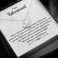 Retirement Gifts for Women Necklace, Farewell Gifts, Best Retirement Gifts Ideas, 14K White Gold Plated Cubic Zirconia Love Knot