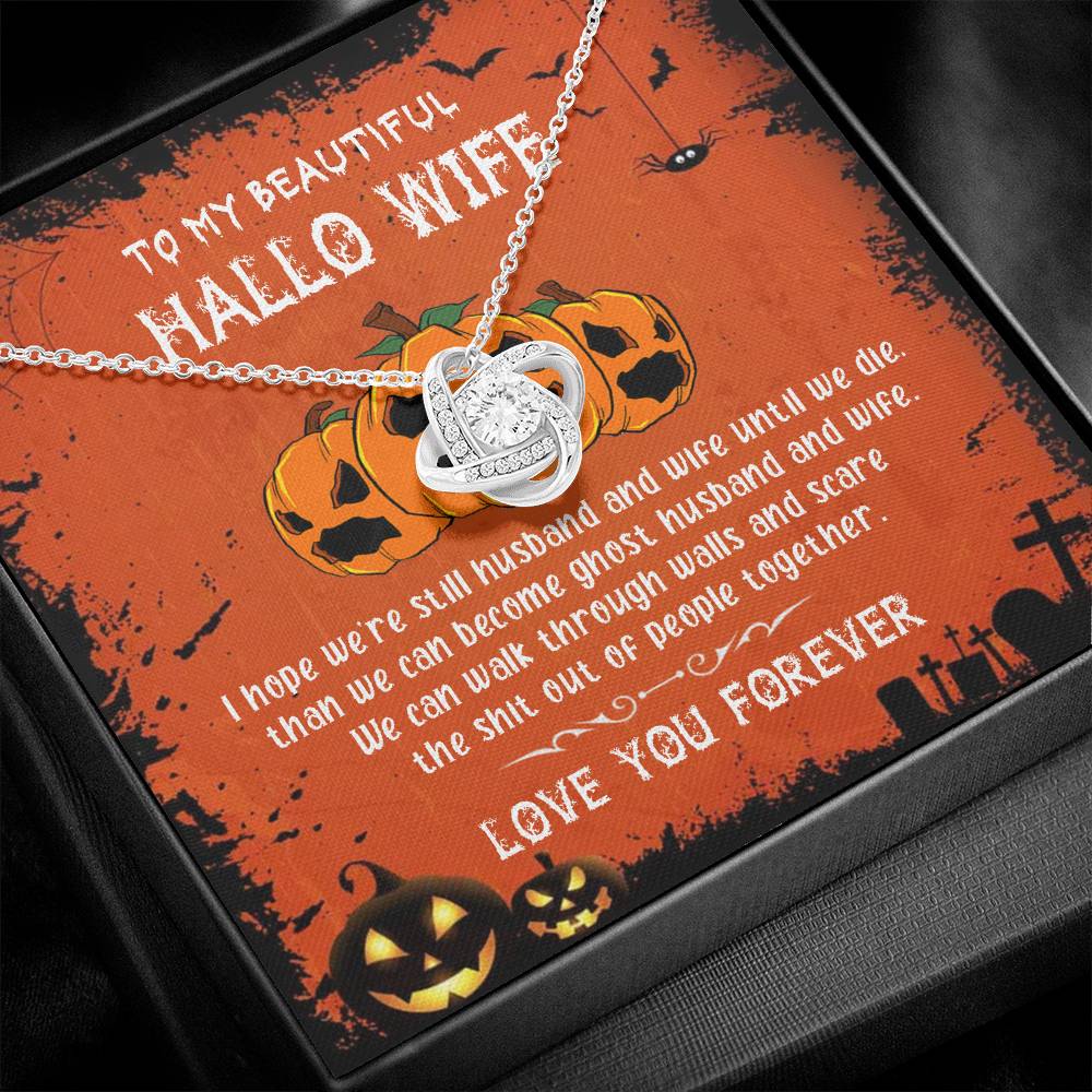 Cool Gifts For Wife Birthday Necklace Gift From Husband To My Badass Wife Crown Love Knot Pendant Valentines Day