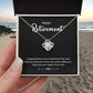 Retirement Gifts for Men/ Women 2024 Necklace, Cool Farewell Gifts for Coworkers, Best Retirement Gifts Ideas, Going Away Gift, Goodbye Gifts for Coworkers, Coworker Leaving Gift Retirement Appreciation Gift for Friends, Mom, Wife, Sister