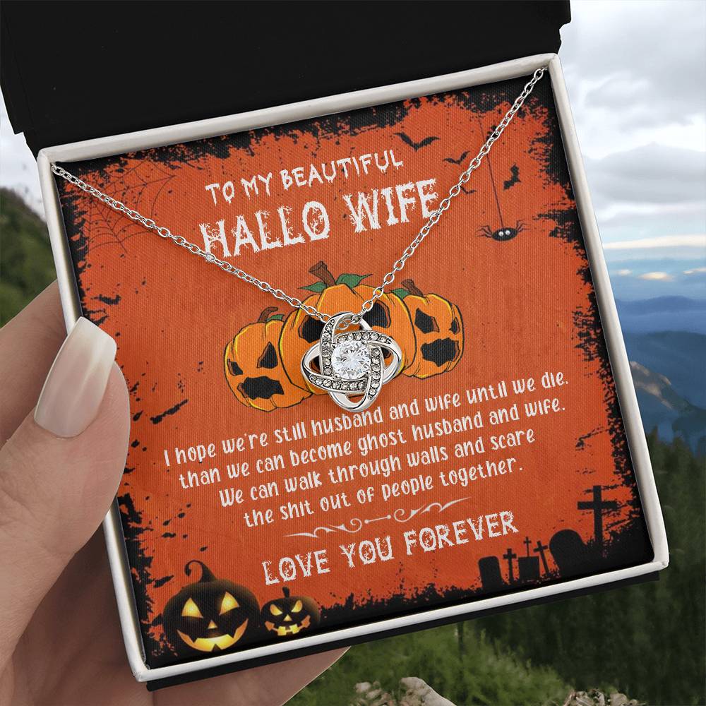 Cool Gifts For Wife Birthday Necklace Gift From Husband To My Badass Wife Crown Love Knot Pendant Valentines Day