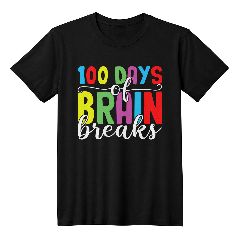 100 days of brain breaks School Psych T-Shirt