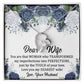 Wife Gifts To My Wife Necklace From Husband With Heartfelt Message, To My Soulmate Necklace For Women,