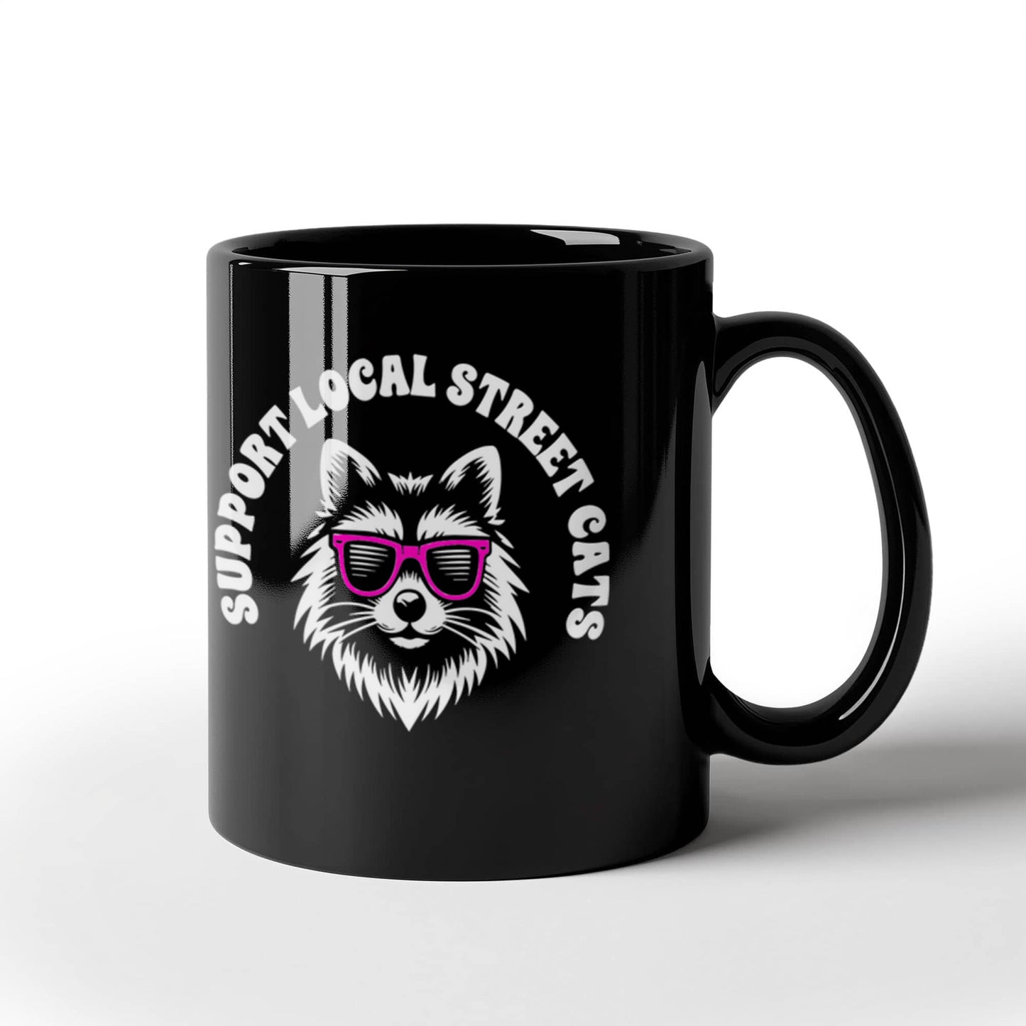 Black Ceramic Mug - 11oz Design Template black