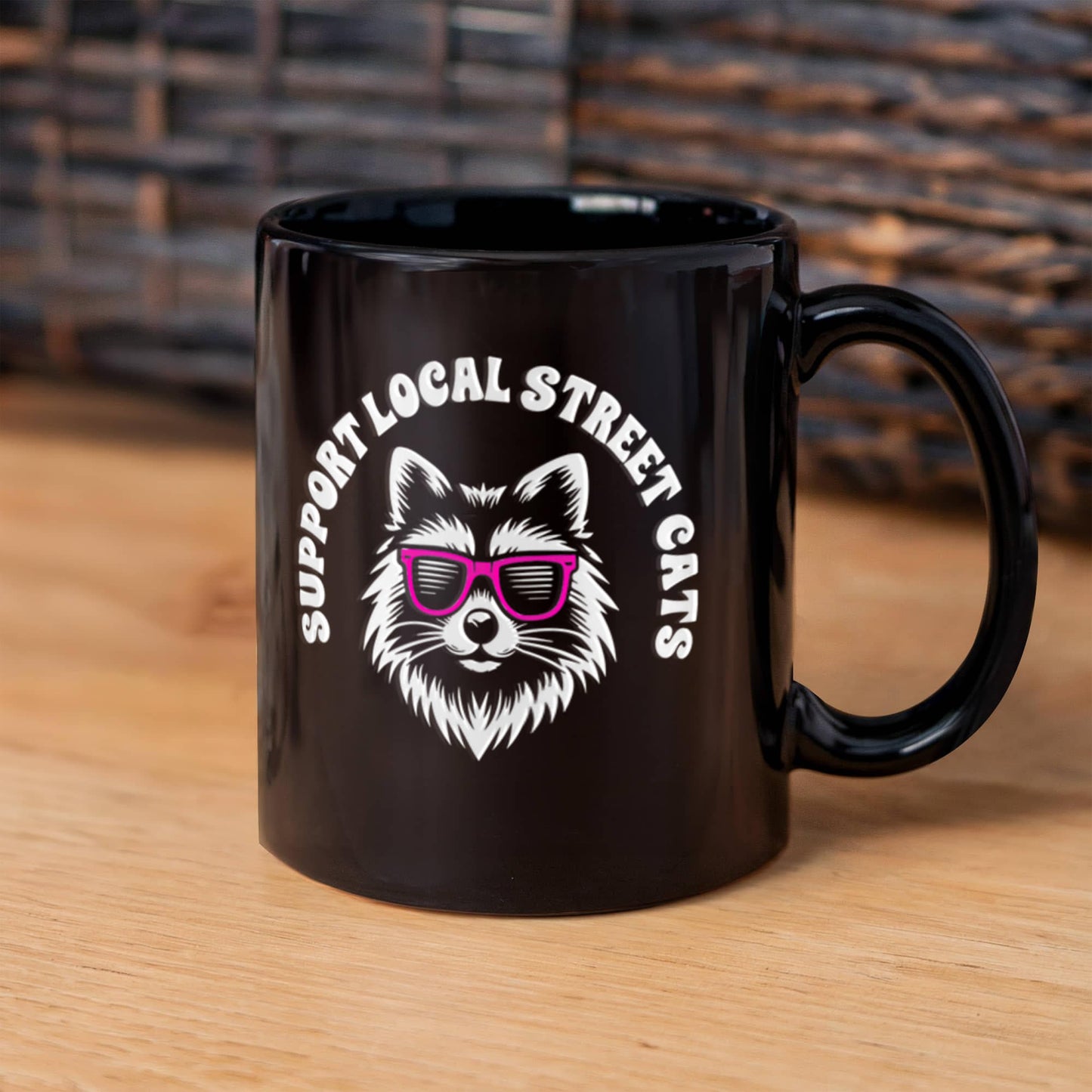 Black Ceramic Mug - 11oz Design Template black