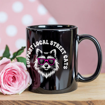Black Ceramic Mug - 11oz Design Template black